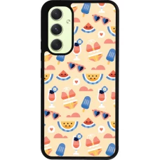Coque Samsung Galaxy A54 5G - Silicone rigide noir Pattern Summer 2026