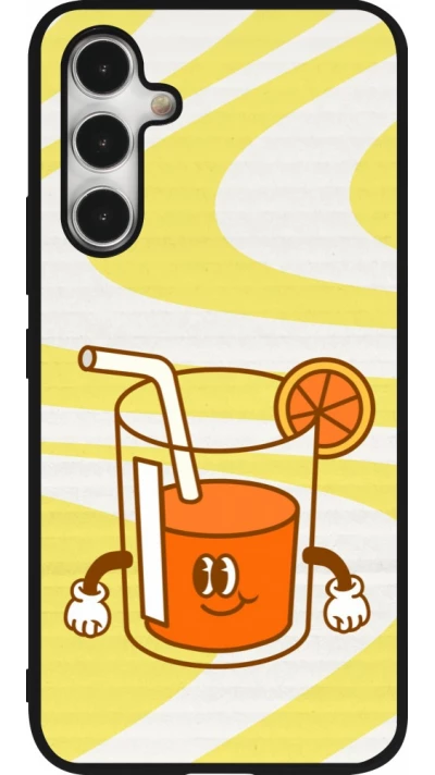 Coque Samsung Galaxy A54 5G - Silicone rigide noir Summer drink 2026