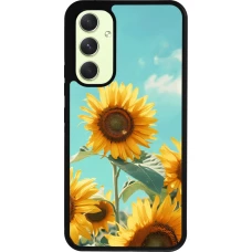 Samsung Galaxy A54 Case Hülle - Silikon schwarz Sunflowers Summer 2026