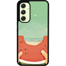 Samsung Galaxy A54 Case Hülle - Silikon schwarz Views through a watermelon Summer 2026