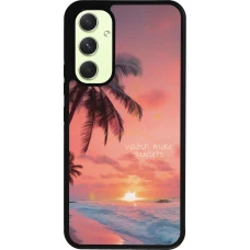 Samsung Galaxy A54 Case Hülle - Silikon schwarz Watch more sunsets Summer 2026