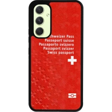 Samsung Galaxy A54 Case Hülle - Silikon schwarz Swiss Passport