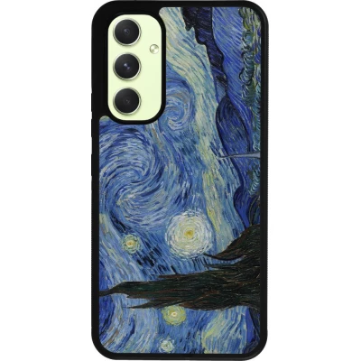 Coque Samsung Galaxy A54 5G - Silicone rigide noir Tableau art - La Nuit étoilée - Van Gogh