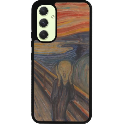 Coque Samsung Galaxy A54 5G - Silicone rigide noir Tableau art - Le Cri - Edvard Munch