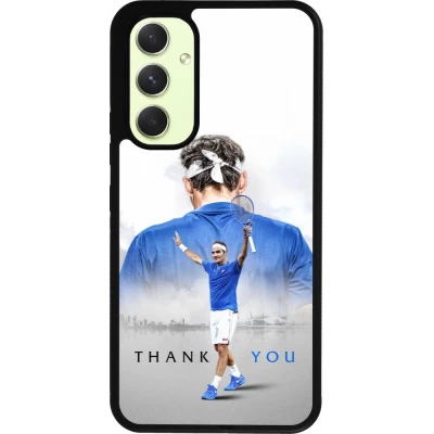 Coque Samsung Galaxy A54 5G - Silicone rigide noir Thank you Roger