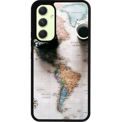 Coque Samsung Galaxy A54 5G - Silicone rigide noir Travel 01