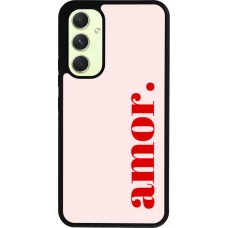 Coque Samsung Galaxy A54 5G - Silicone rigide noir Valentine 2024 amor
