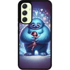Coque Samsung Galaxy A54 5G - Silicone rigide noir Valentine 2024 Fluffy Love