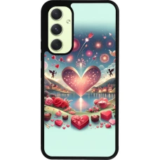 Samsung Galaxy A54 Case Hülle - Silikon schwarz Valentin 2025 Schick