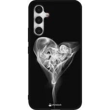 Coque Samsung Galaxy A54 5G - Silicone rigide noir Valentine 2022 Black Smoke