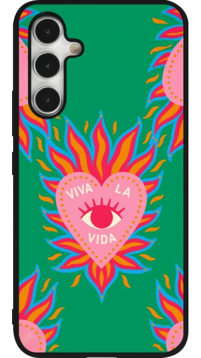 Coque Samsung Galaxy A54 5G - Silicone rigide noir Viva la vida 2026