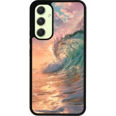 Samsung Galaxy A54 Case Hülle - Silikon schwarz Wave Sunset