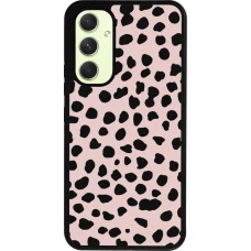Coque Samsung Galaxy A54 5G - Silicone rigide noir Wild Leopard Pink