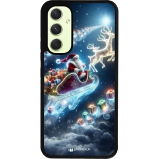 Samsung Galaxy A54 Case Hülle - Silikon schwarz Weihnachten 2023 Verzauberter Weihnachtsmann