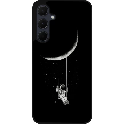 Coque Samsung Galaxy A55 5G - Silicone rigide noir Astro balançoire