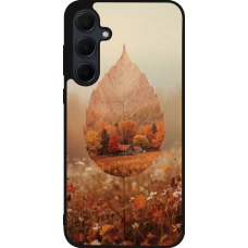 Coque Samsung Galaxy A55 5G - Silicone rigide noir Autumn 26 Autumn leaf