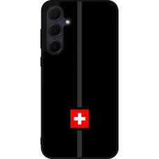 Samsung Galaxy A55 5G Case Hülle - Silikon schwarz Kanton CH schwarz
