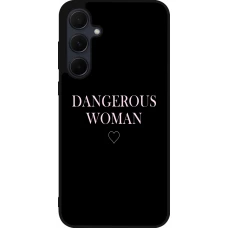 Samsung Galaxy A55 5G Case Hülle - Silikon schwarz Dangerous woman