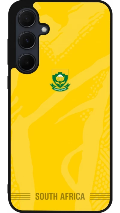 Samsung Galaxy A55 5G Case Hülle - Silikon schwarz Südafrika 2026 personalisierbares Fussballtrikot