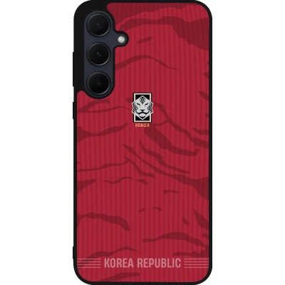 Samsung Galaxy A55 5G Case Hülle - Silikon schwarz Südkorea 2026 personalisierbares Fussballtrikot
