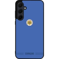 Samsung Galaxy A55 5G Case Hülle - Silikon schwarz Curaçao 2026 personalisierbares Fussballtrikot