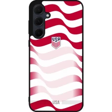 Samsung Galaxy A55 5G Case Hülle - Silikon schwarz Vereinigten Staaten 2026 personalisierbares Fussballtrikot