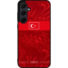 Coque Samsung Galaxy A55 5G - Silicone rigide noir Maillot de football Turquie 2026 personnalisable