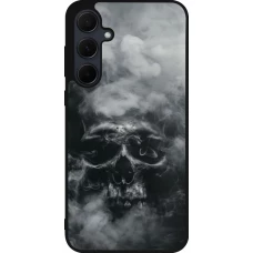 Samsung Galaxy A55 5G Case Hülle - Silikon schwarz Halloween 2024 smoky skull