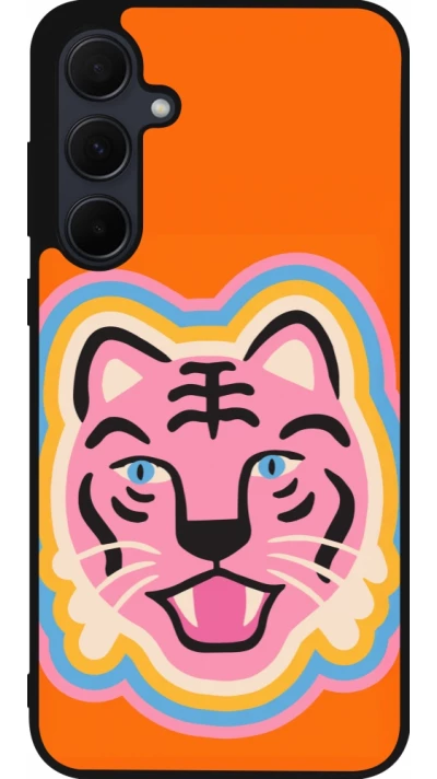 Samsung Galaxy A55 5G Case Hülle - Silikon schwarz Lion colors 2026