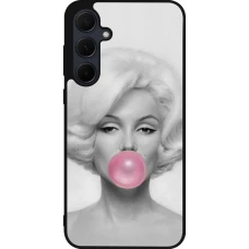 Samsung Galaxy A55 5G Case Hülle - Silikon schwarz Marilyn Bubble