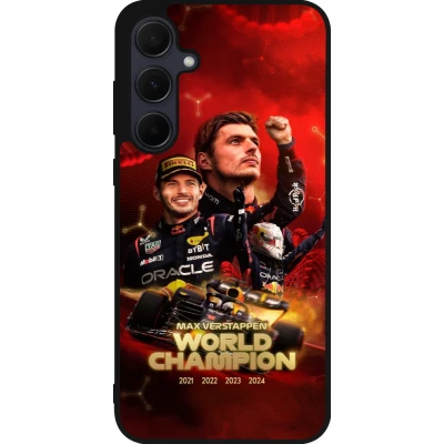 Samsung Galaxy A55 5G Case Hülle - Silikon schwarz Max Verstappen Champion 2023