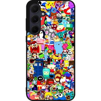 Samsung Galaxy A55 5G Case Hülle - Silikon schwarz Mixed cartoons