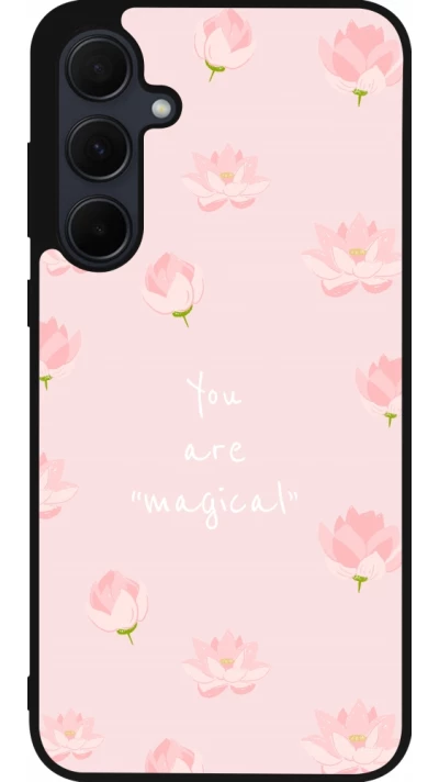 Coque Samsung Galaxy A55 5G - Silicone rigide noir Mom 2023 your are magical
