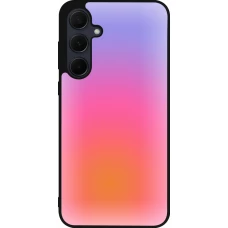 Samsung Galaxy A55 5G Case Hülle - Silikon schwarz Orange Pink Blue Gradient