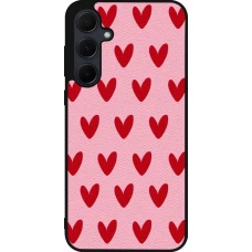 Samsung Galaxy A55 5G Case Hülle - Silikon schwarz Saint Valentines Day 26 Pattern heart