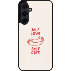 Coque Samsung Galaxy A55 5G - Silicone rigide noir Saint Valentines Day 26 Self love self care