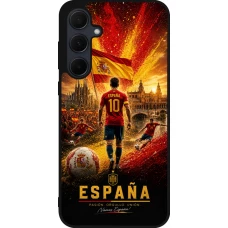 Samsung Galaxy A55 5G Case Hülle - Silikon schwarz Fussball Espanien splash 2026