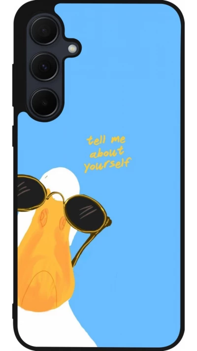 Coque Samsung Galaxy A55 5G - Silicone rigide noir Tell me about yourself Summer 2026