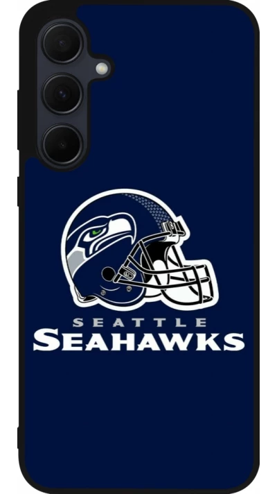 Coque Samsung Galaxy A55 5G - Silicone rigide noir Super Bowl 26 Seattle 3