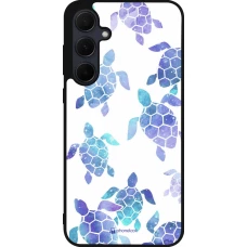 Coque Samsung Galaxy A55 5G - Silicone rigide noir Turtles pattern watercolor