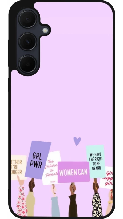 Coque Samsung Galaxy A55 5G - Silicone rigide noir Womens day 2026 9