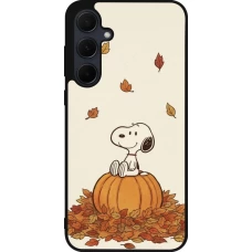 Samsung Galaxy A56 Case Hülle - Silikon schwarz Autumn 26 Snoopy autumn