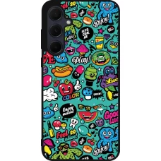 Samsung Galaxy A56 Case Hülle - Silikon schwarz Cartoons old school
