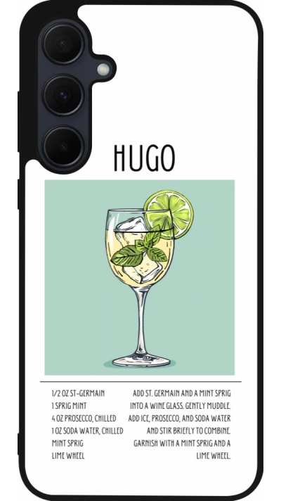 Samsung Galaxy A56 Case Hülle - Silikon schwarz Cocktail Rezept Hugo