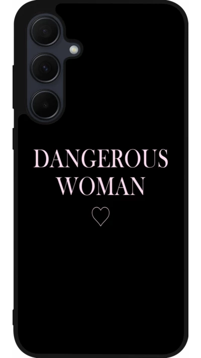 Samsung Galaxy A56 Case Hülle - Silikon schwarz Dangerous woman