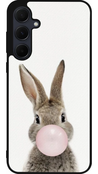 Samsung Galaxy A56 Case Hülle - Silikon schwarz Easter 2023 bubble gum bunny