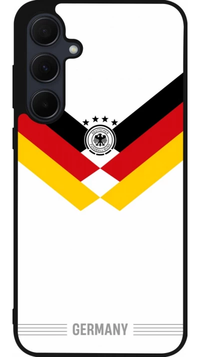 Samsung Galaxy A56 Case Hülle - Silikon schwarz Deutschland 2026 personalisierbares Fussballtrikot