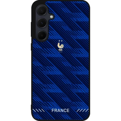 Samsung Galaxy A56 Case Hülle - Silikon schwarz Frankreich 2026 personalisierbares Fussballtrikot