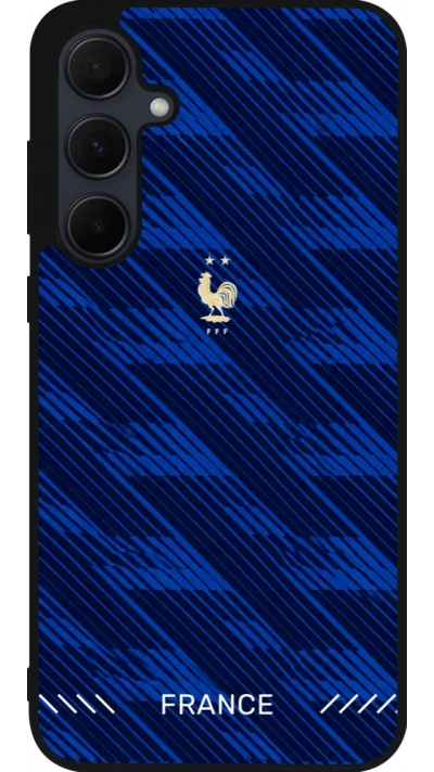 Coque Samsung Galaxy A56 - Silicone rigide noir Maillot de football France 2026 personnalisable