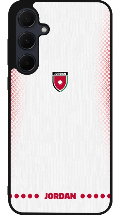 Samsung Galaxy A56 Case Hülle - Silikon schwarz Jordanien 2026 personalisierbares Fussballtrikot